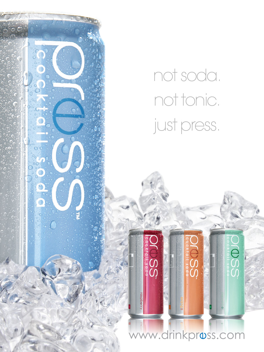 Press Cocktail Soda Advertisement