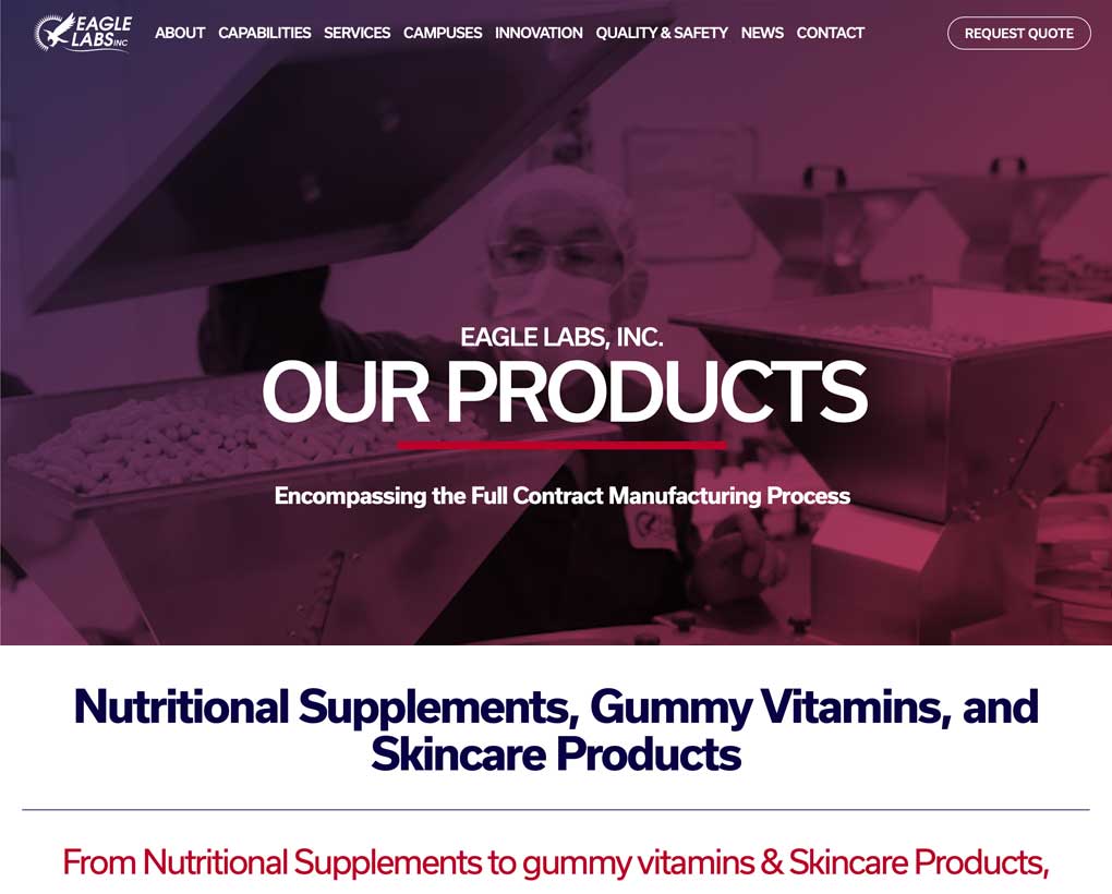 Eagle Labs, Inc. Website