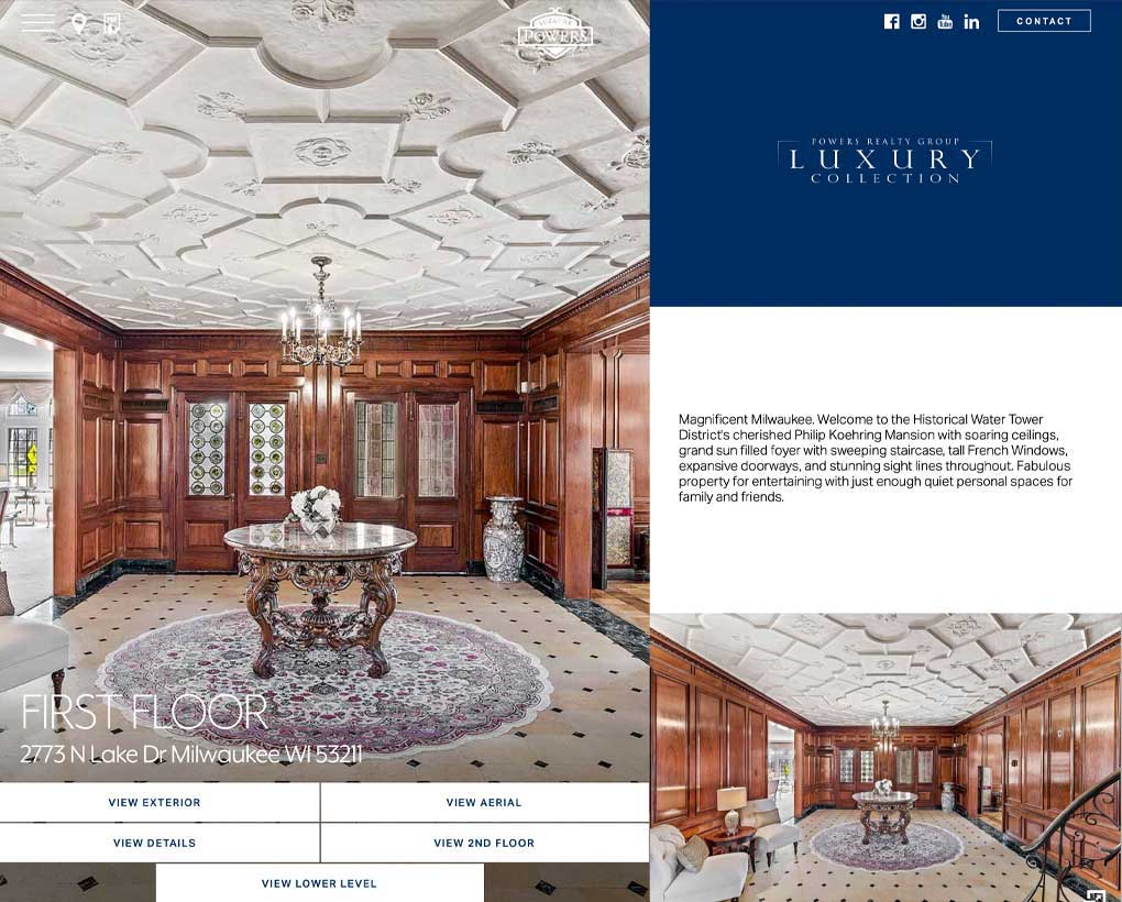 Powers Luxury Homes Website