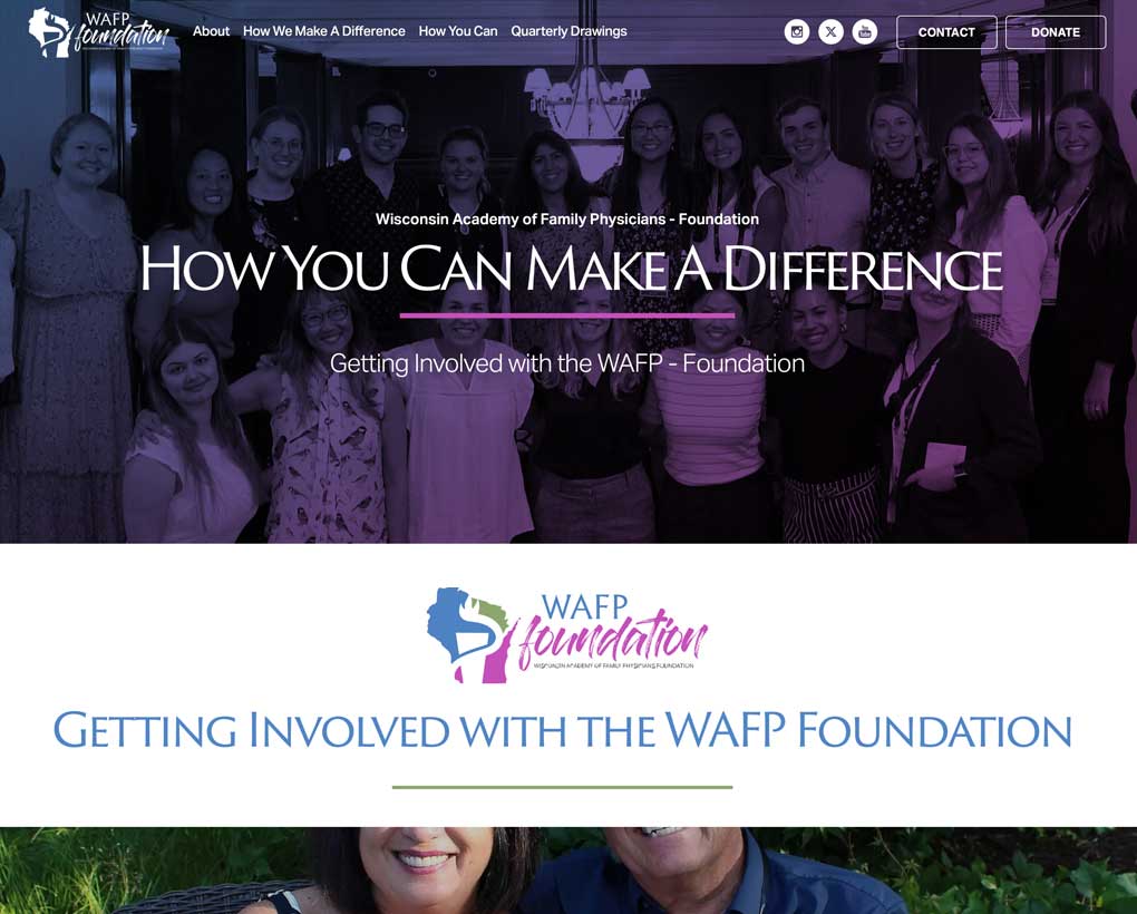 Wisconsin Academy of Family Physicians- Foundation Website