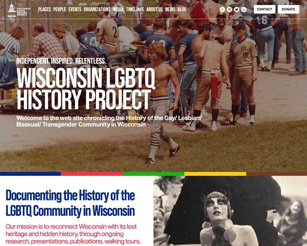 Wisconsin LGBTQ History Project Website