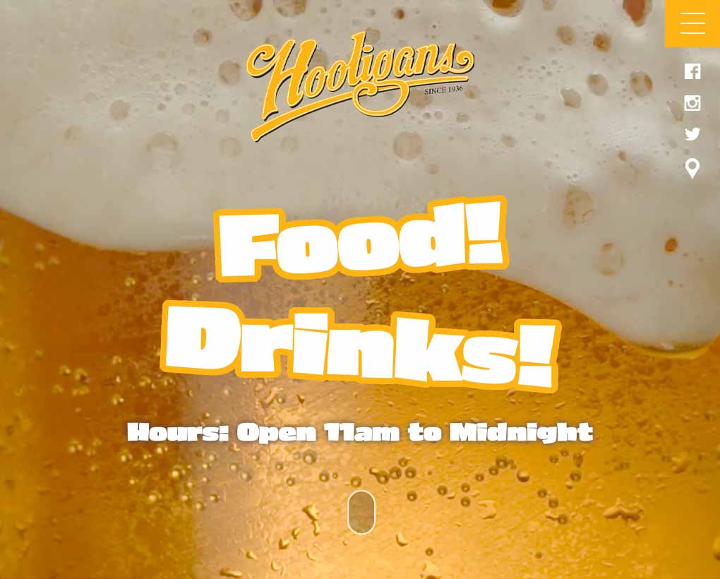 Hooligan's Super Bar Website
