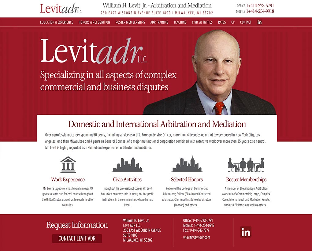 Levit ADR Website