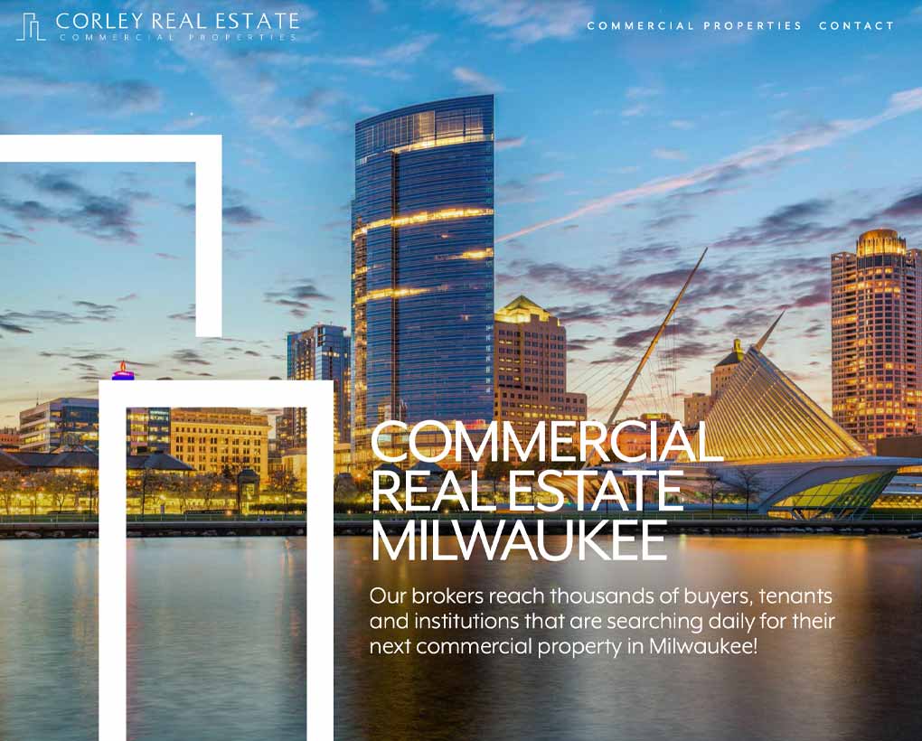 Corley Commercial real Estaye Website