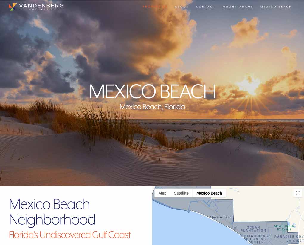 Vandenberg Holdings, LLC Website